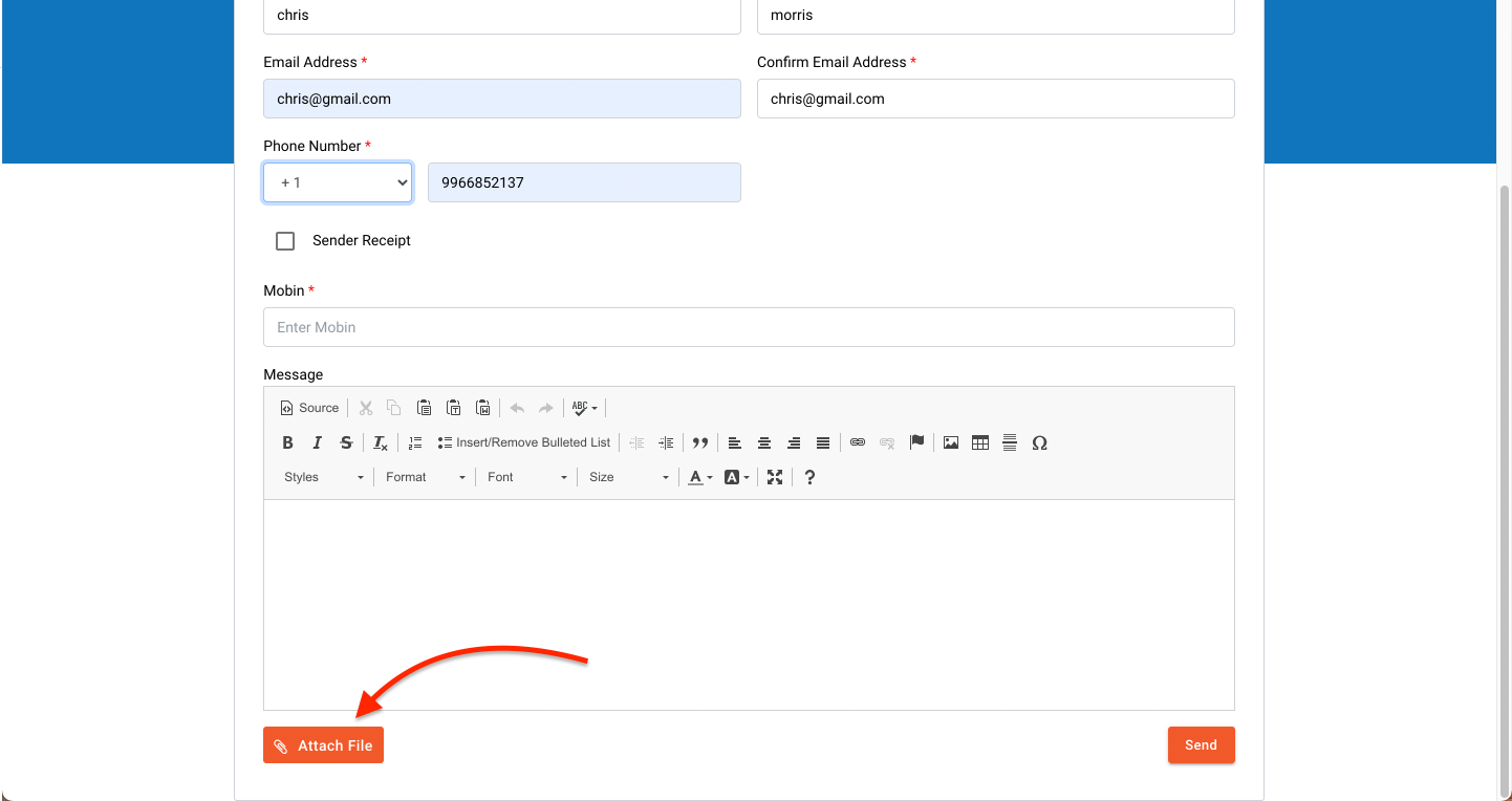 Sending A File Via SecureInbox SenditCertified Support Desk